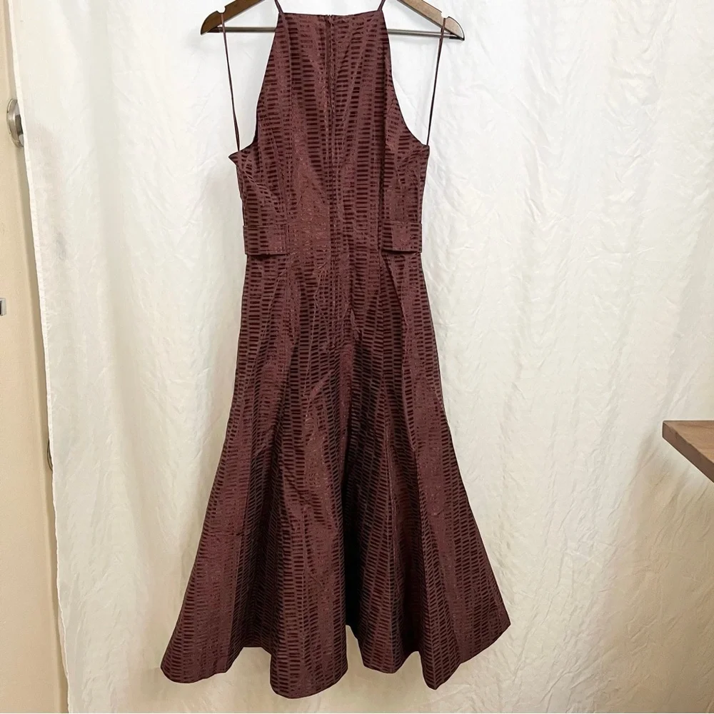 ANTHROPOLOGIE | KEEPSAKE THE LABEL NWOT HALTER NECK PRINTED FLARE DRESS SMALL - Picture 10 of 10